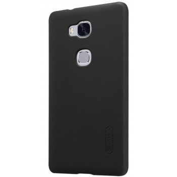 Honor 5x dėklas juodas "Nillkin" Frosted Shield + plėvelė
